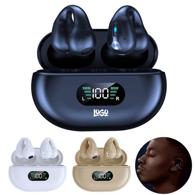 Wireless Ear Clip Bone Conduction Headphones