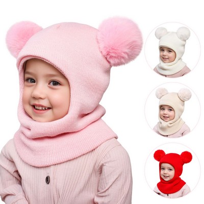 Beanie for Kids Knit Warm for Cold Weather