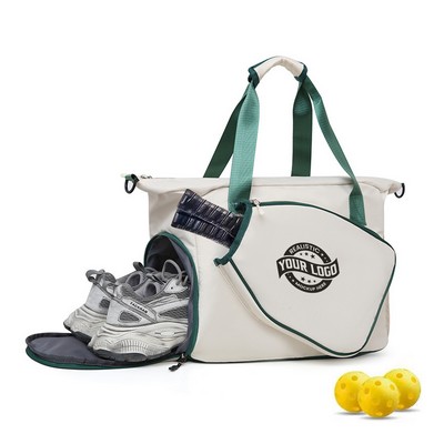 Pickleball Tote Bag with Shoe Compartment