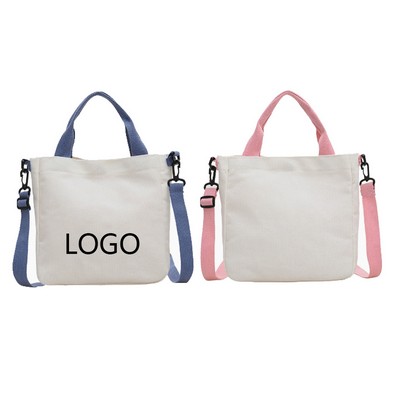 Solid Color Canvas Multifunctional Small Bag