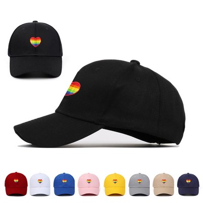 Hand-Stitched Rainbow Cap