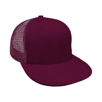 Solid Color Meshback Snapback Lowstyle Cap
