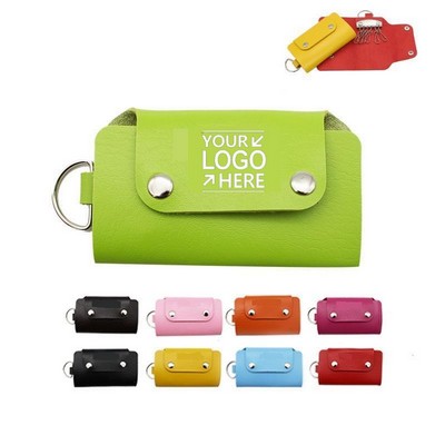 Custom PU Key Case with Snap Closure