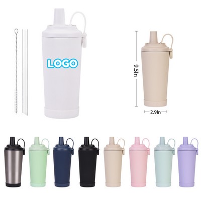 17Oz Stainless Steel Straw Cup