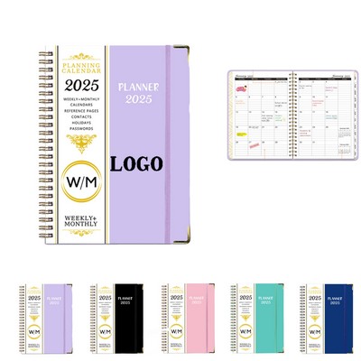 Spiral-bound notebook with PP cover