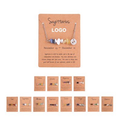 Zodiac Chipstone Necklace