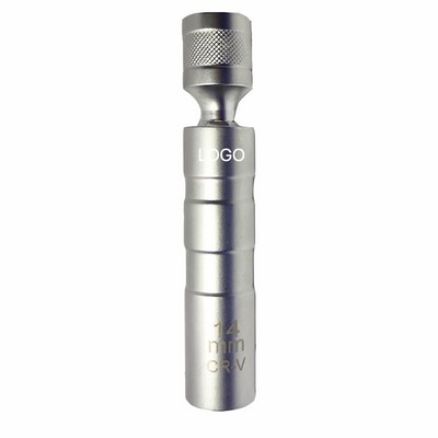 Universal Magnetic Thin Wall Spark Plug Socket Set 14mm & 16mm Swivel Spark Plug Removal Tool