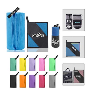 Double-Sided Fleece Quick-Dry Fitness Towel