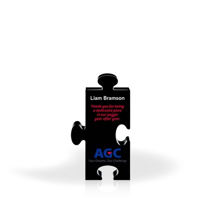 Momentum Puzzle Acrylic Award - 4" x 7" - Black