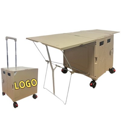 Utility Foldable Camping Cart With And Telescopic Handle
