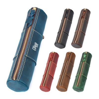 Leather Stationery Pencil Case