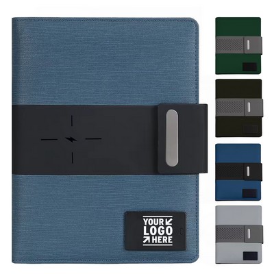 Smart Wireless Charging Fabric Notebook