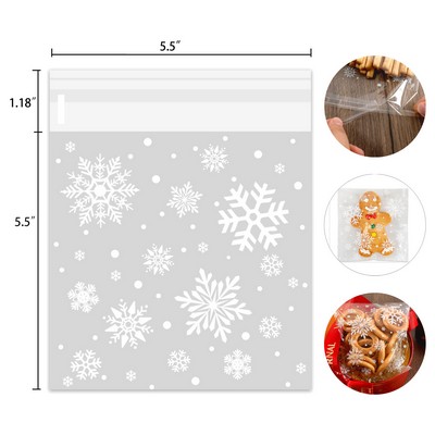 SnowflakeSeal Holiday Cookie Bags