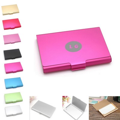 Aluminum Alloy Flip Cover Slim Name Cards Case