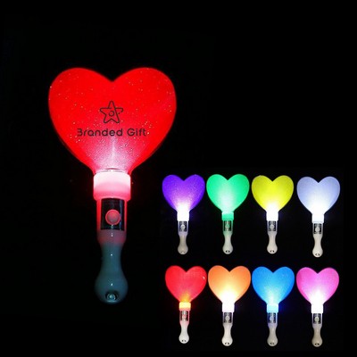 Heart Shaped Flashing LED Glow Sticks