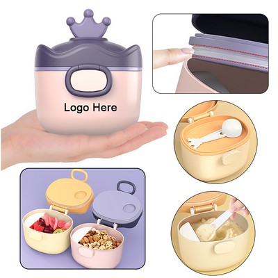 Portable Formula Dispenser With Scoop Travel Milk Powder Storage Container Box