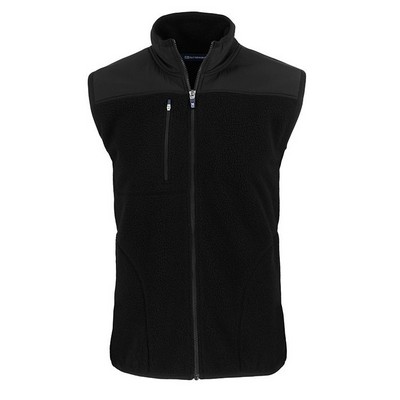 Cutter and Buck Cascade Eco Sherpa Fleece Vest - Big and Tall