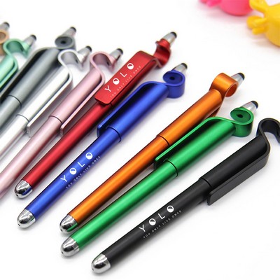 MOQ 50 Phone Holder Touch Screen Pen Ballpoint Pen