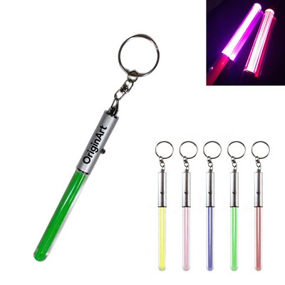 Mini LED Acrylic Lightsaber Keychain