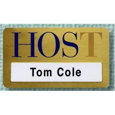 Screen Printed Metal Window Badge