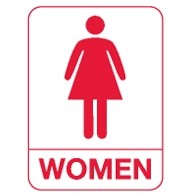 ADA Signage - Women's Restroom (Pictogram w/ Copy)