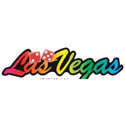 Las Vegas w/ Dice Maxi Magnet (12 Square Inch)
