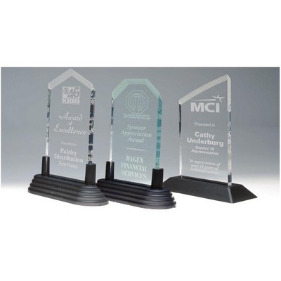 3" x 6" Clear Frosted Corners Pop-In Acrylic (Base not included)