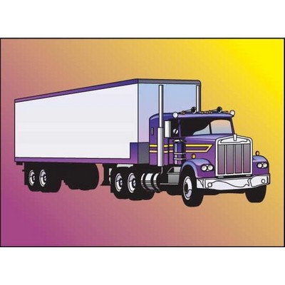 Diesel Truck Rectangle Badge w/ Bar Pin (2"x3")