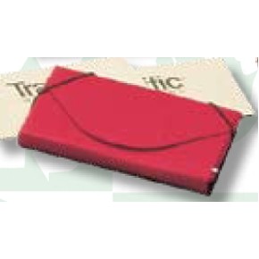 Business Card Holder W/ Elastic Closure (3 5/8"x2 3/8"x1/4")