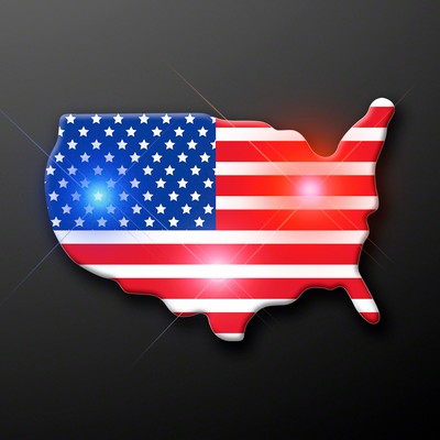 U.S.A. Country Flashing Pin - BLANK