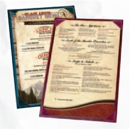 Kearny Double Sided Picture Corner Menu Board (5 1/2"x8 1/2" Insert)