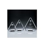 Medium Crystal Pentagon Globe Award