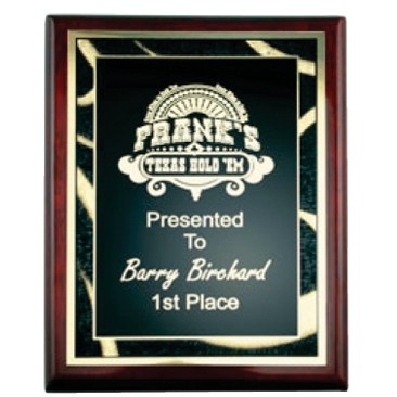 Rosewood Piano Finish Plaque (6"x8")