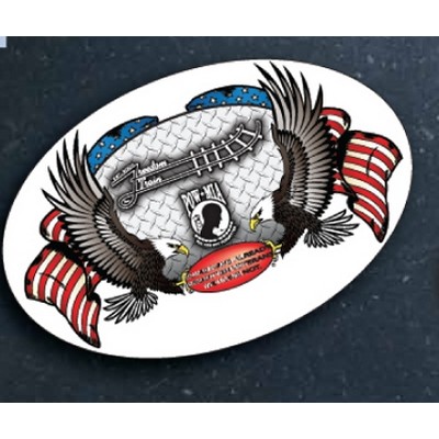 Oval Vinyl Decals w/Laminate 2.75"x1.75"