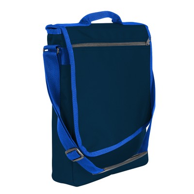 USA & Union Made 600 Denier Polyester Slanted Messenger Bag (16"x12")