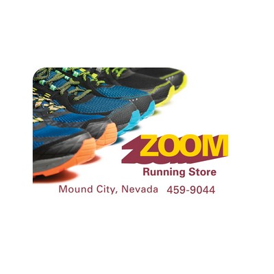 Rectangle Sticker | Round Corners | 1 3/4" x 2 5/8"| White Static | Static Back | Digital