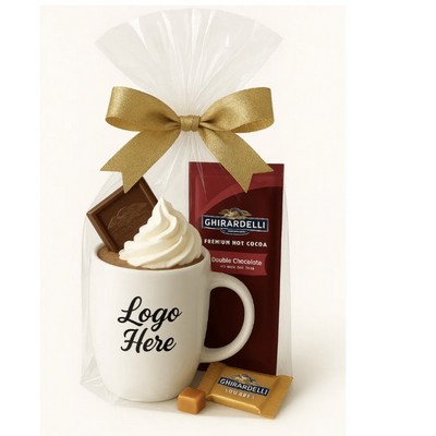 Rounded 14 oz Mug with Ghirardelli Cocoa & Chocolate