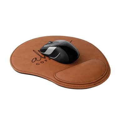 Leatherette Mouse Pad (Rawhide Brown)