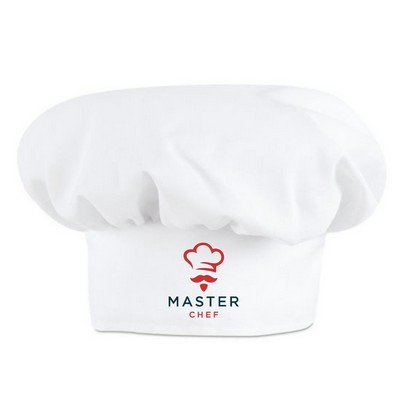 Muslin White Chef Hat w/Web Back