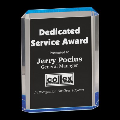 Blue Premier Acrylic Award (4¾"x9½")