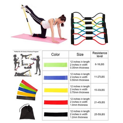 iBank ® Fitness Resistance Bands Set + Chest Expander Band