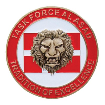 2.75" No color fill Brass Challenge Coins