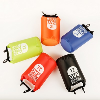 2.0 Liter Water Resistant PVC Mesh Dry Bag Without One Shoulder Strap