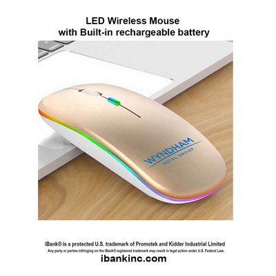 iBank ® LED Wireless Mouse with Built-in rechargeable battery