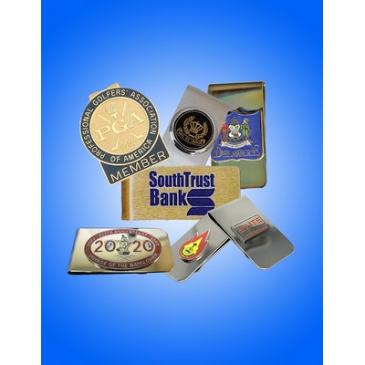 2 3/4" Photo Etched/Laser Screen Print Money Clip