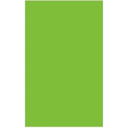 Fluorescent Green Rectangle Labels - 3" x 5"