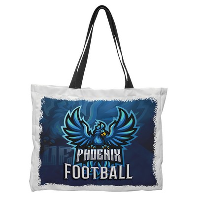 Poly Fabric Bag w/ Straps & Gusseted Bottom