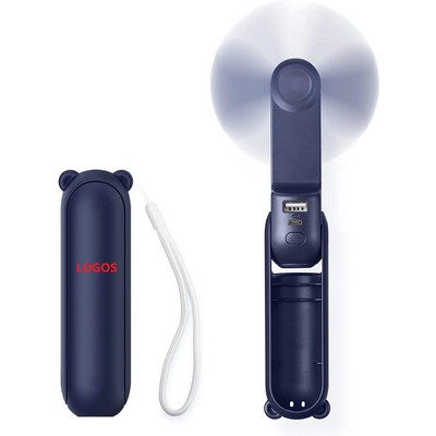 1500mAh 2-In-1 Mini Handheld Fan