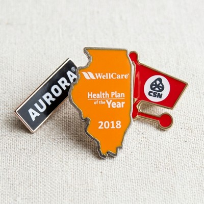Custom Shape Lapel Pin (0.5")