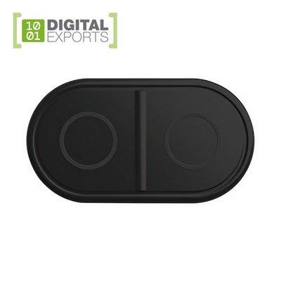 Qi Wireless Charger Multi-Function Mobile Phone Tablet Fast Dual Charge 3" 1 Wireless Charger